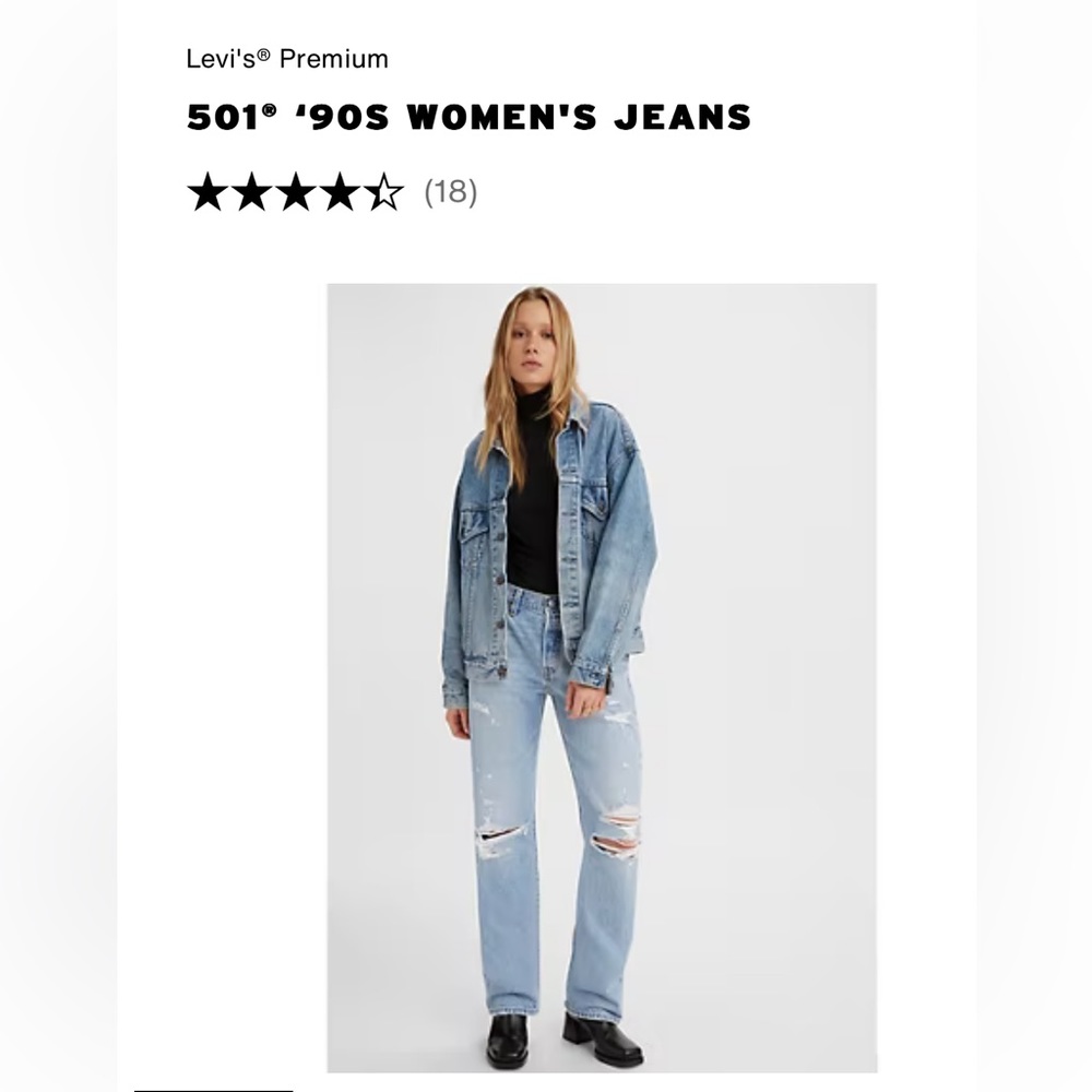 LEVI’S PREMIUM 501® ‘90S WOMEN'S JEANS